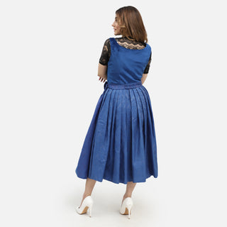 German Dirndl Indigo Blue