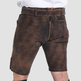 Vintage Lederhosen Brown textured
