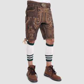 Double Shaded Vintage Detailed Lederhosen Men