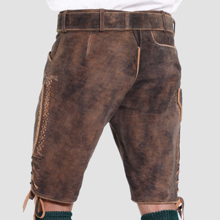 Double Shaded Vintage Detailed Lederhosen Men
