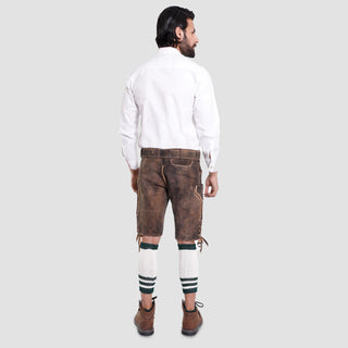 Double Shaded Vintage Detailed Lederhosen Men