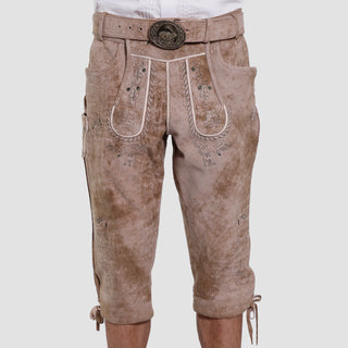 Classic embroidered green bundhosen shorts