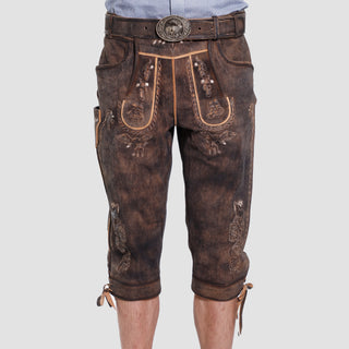 Traditional German bundhosen in vintage brown
