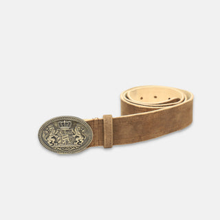 Traditional goat leather belt for Oktoberfest outfit