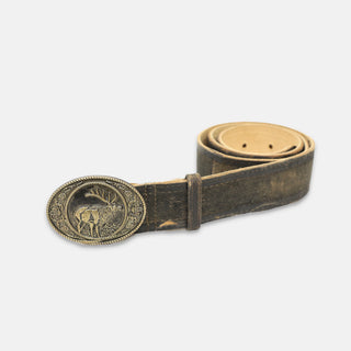 Bavarian goat leather suede belt