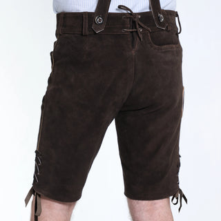 Dark Brown Authentic German Lederhosen