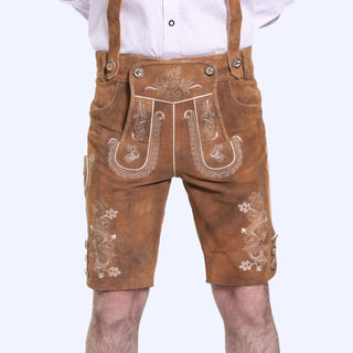 Walnut Brown German Lederhosen Shorts