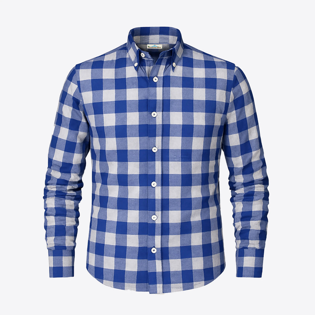 Bold Blue Diamond Checkered Shirt Oktoberfest Wear Bold Blue Diamond Checkered Shirt Oktoberfest Wear
