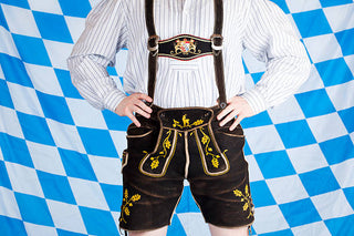 Buy Lederhosen to create a muscular look