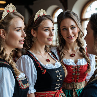 makeup with dirndl