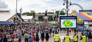 Real-time crowd monitoring system at Oktoberfest supporting visitor safety across busy festival grounds.