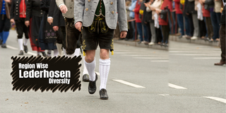Region wise lederhosen diversity