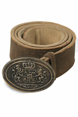 Sleek Metallic Buckle Bavarian Trachten Belt