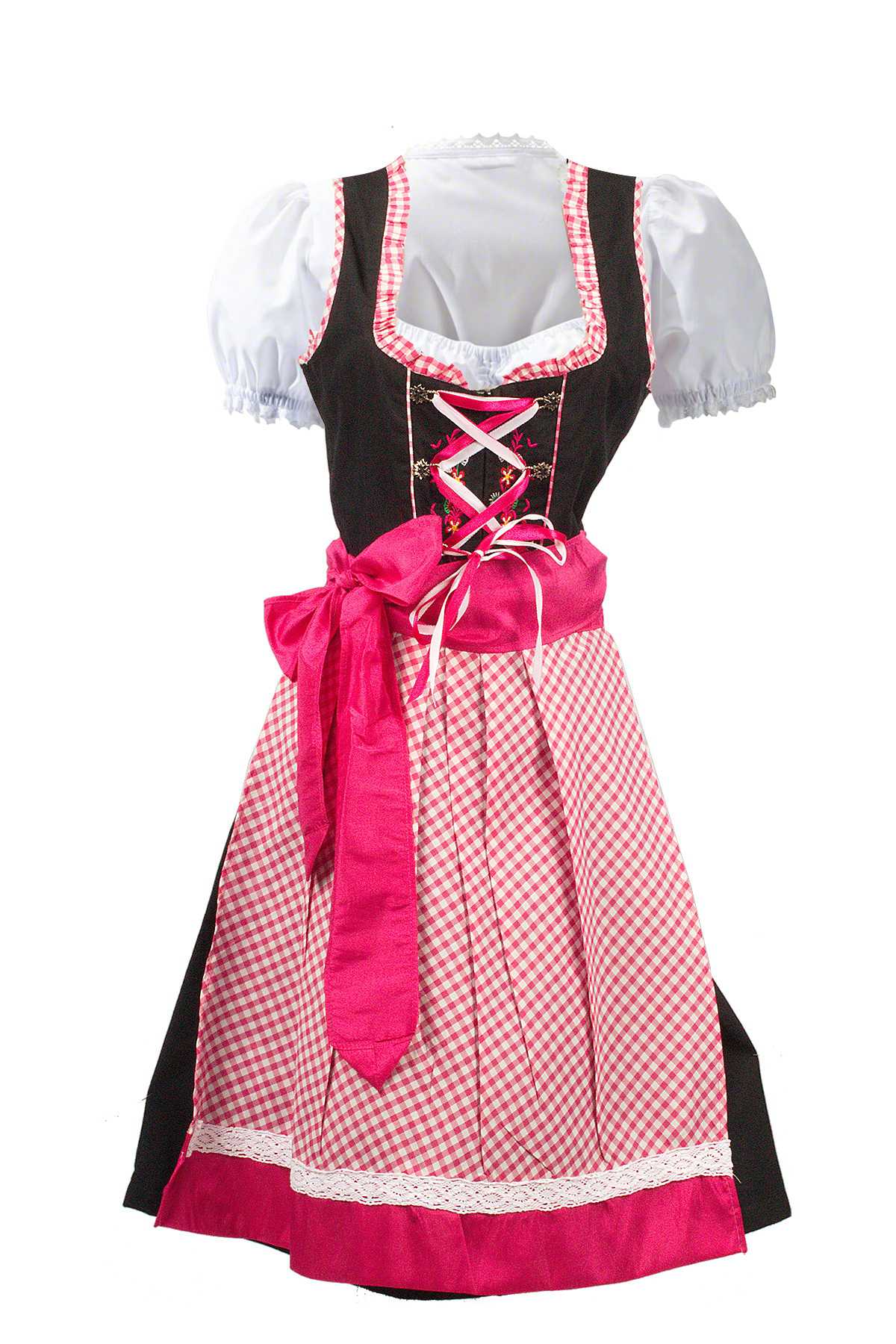 Amara's Noir Pink Dirndl Dress - Exquisite German Design Oktoberfest Wear Amara's Noir Pink Dirndl Dress - Exquisite German Design Oktoberfest Wear
