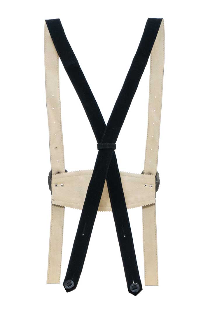 Classic Bavarian Brown Embriodered Suspenders