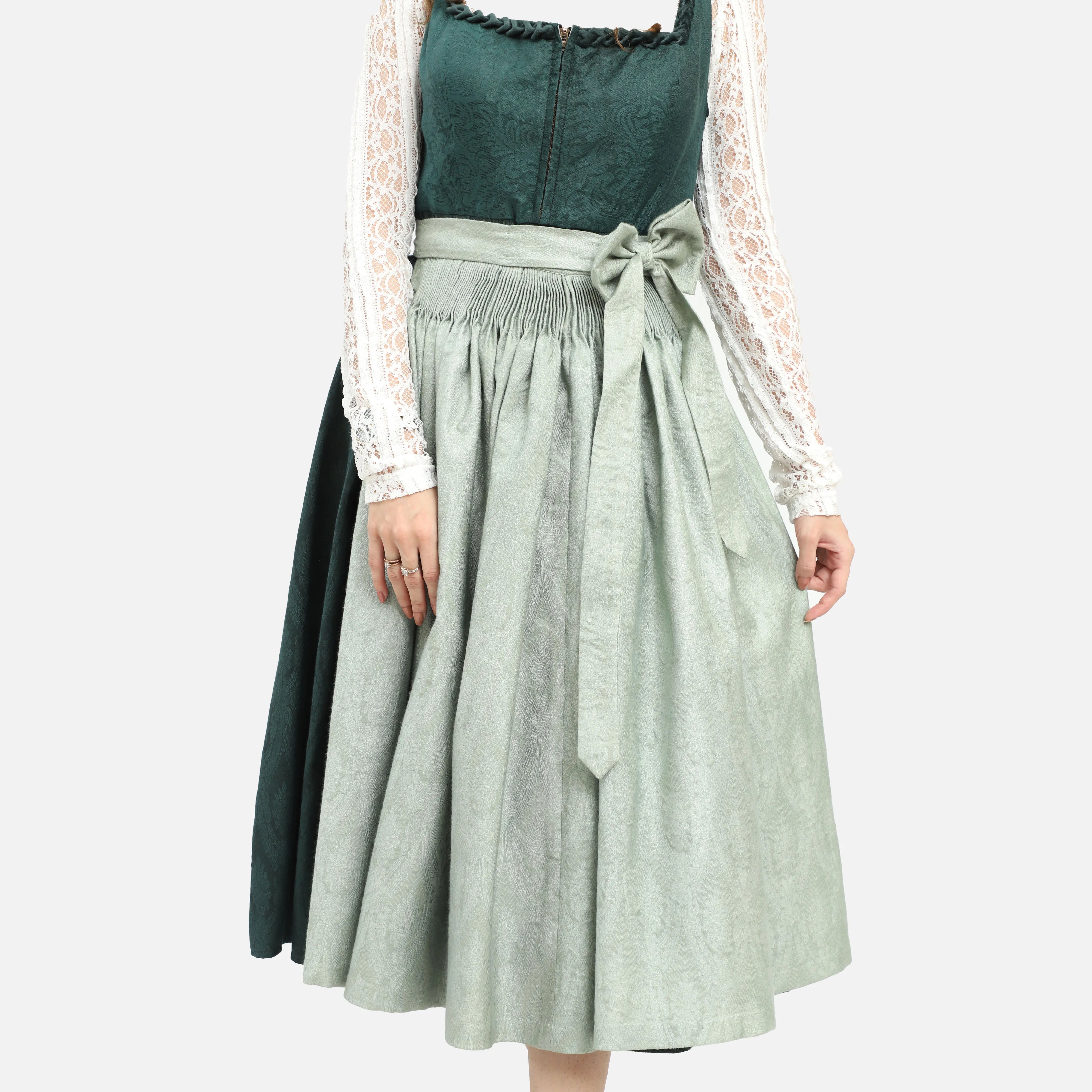 Bavarian Edition Green Midi Dirndl Dress Oktoberfest Wear Bavarian Edition Green Midi Dirndl Dress Oktoberfest Wear