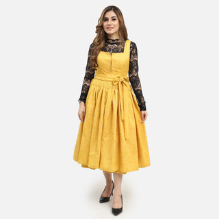 Sunny Yellow Dirndl Bright and Cheerful Oktoberfest Outfit
