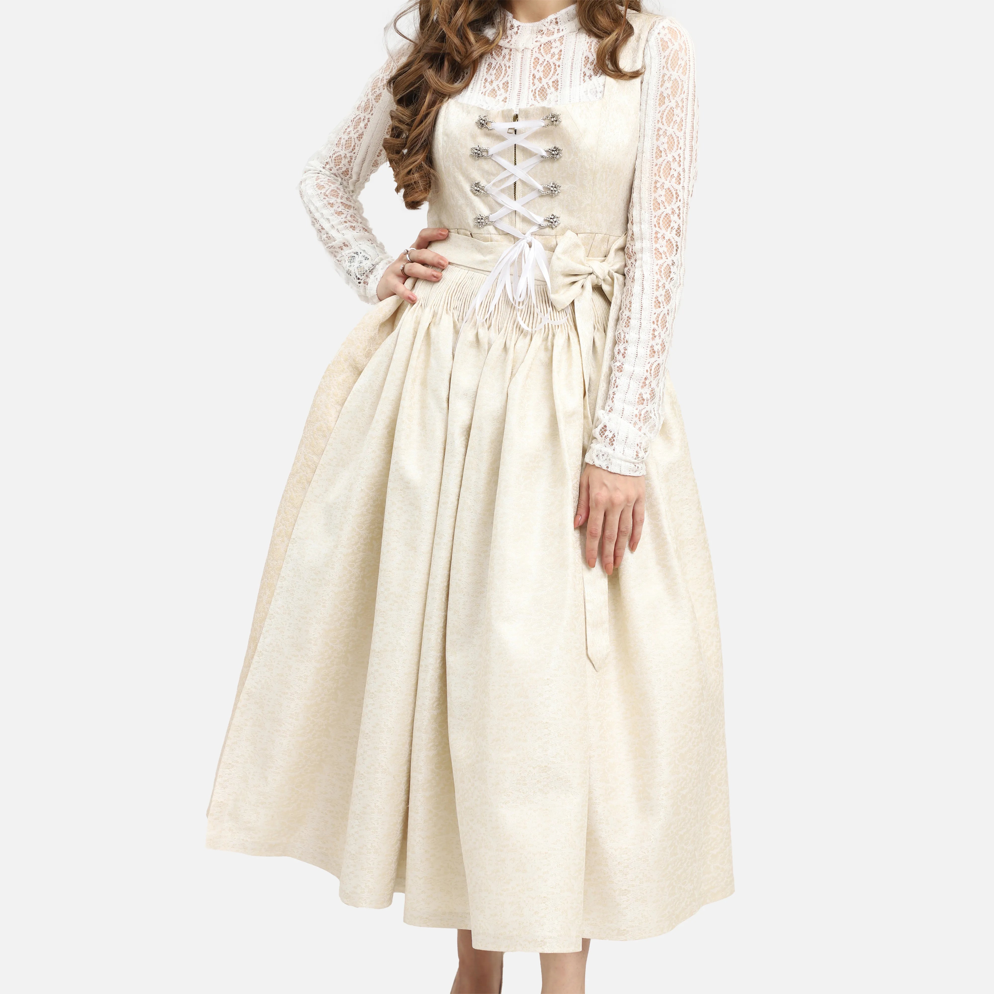 Elegant Off White Dirndl Pure Elegant Off White Dirndl Pure