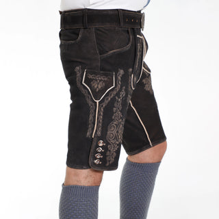 Charcoal Black Lederhosen in a Timeless Shade