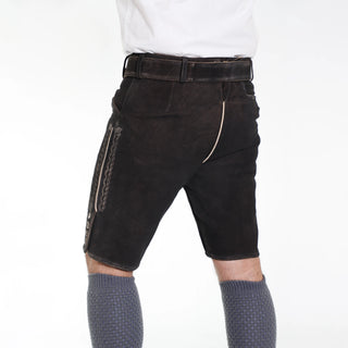 Charcoal Black Lederhosen in a Timeless Shade