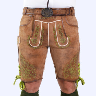 Trachten Lederhosen Brown Deerskin