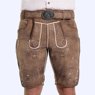Deerskin Brown Mens Lederhosen

