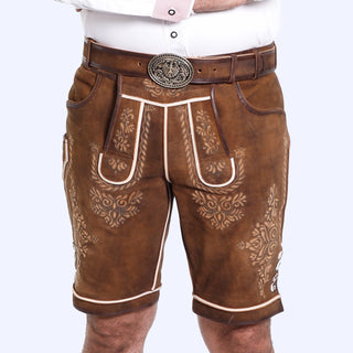 Rustic Brown Traditional Lederhosen