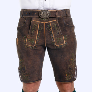 Vintage Lederhosen Brown textured