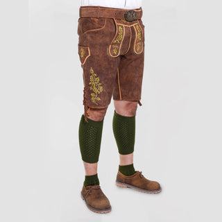 Mens Premium Lederhosen with Vibrant Embroidery