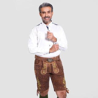 Mens Premium Lederhosen with Vibrant Embroidery