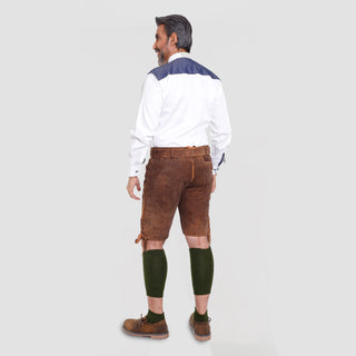 Mens Premium Lederhosen with Vibrant Embroidery