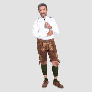 Mens Premium Lederhosen with Vibrant Embroidery