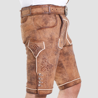 Camel Brown Traditional Lederhosen Outfir for Men