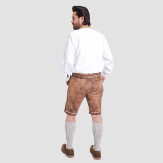 Camel Brown Traditional Lederhosen Outfir for Men