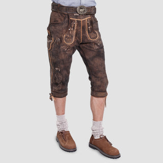 Premium-Grade German Bundhosen Vintage Brown