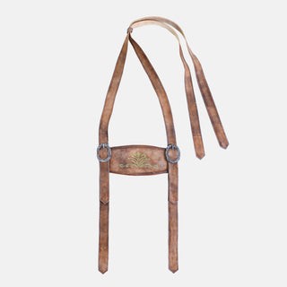 Brown Trachten Lederhosen Suspenders