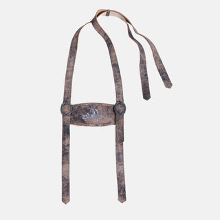 Lederhosen Men Suspenders in Grayish Brown Tone