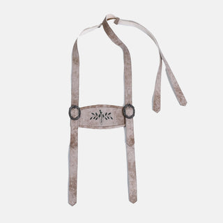 Bundhosen Suspenders with Classic Green Embroidery