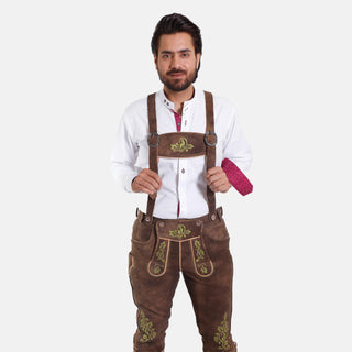 Russet Brown Bundhosen Suspenders