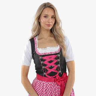 Amara's Noir Pink Dirndl Dress - Exquisite German Design