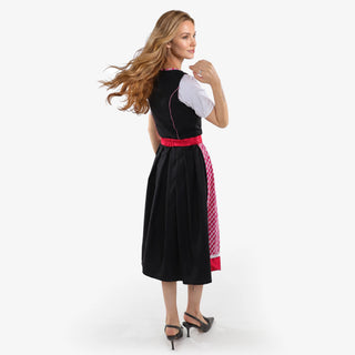 Amara's Noir Pink Dirndl Dress - Exquisite German Design