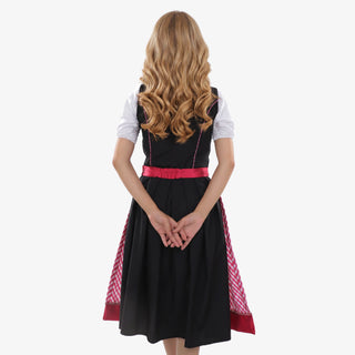 Amara's Noir Pink Dirndl Dress - Exquisite German Design