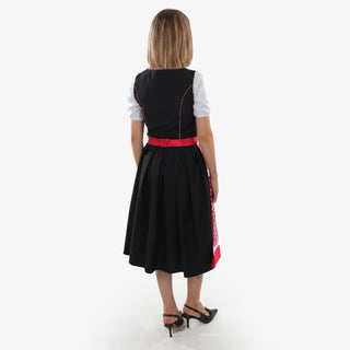 Amara's Noir Pink Dirndl Dress - Exquisite German Design