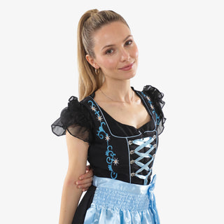 Alpine Twilight Midi Dirndl Celestial Blue Charm