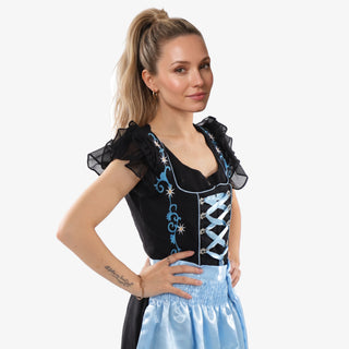 Alpine Twilight Midi Dirndl Celestial Blue Charm