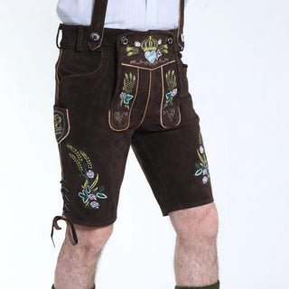 Dark Brown Authentic German Lederhosen