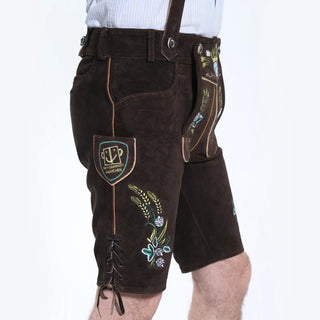 Dark Brown Authentic German Lederhosen