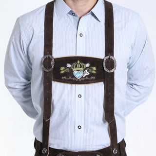 Dark Brown Authentic German Lederhosen