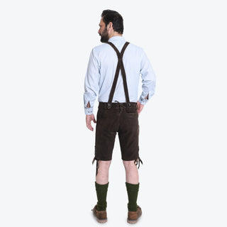 Dark Brown Authentic German Lederhosen