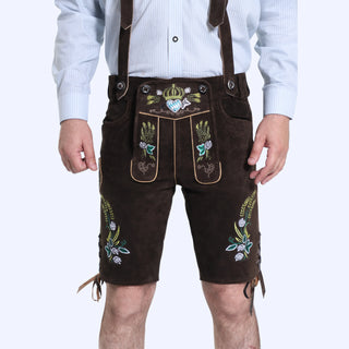 Dark Brown Authentic German Lederhosen